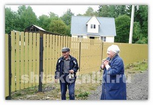Фото забора штакетник RAL 1014 бежевый в Кемерово
